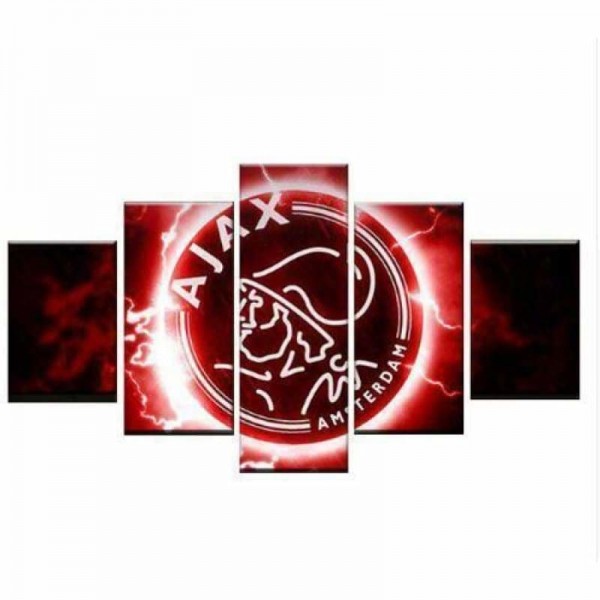 Volledige boor - 5D DIY Diamond Painting Kits 5st Voetballogo Multi-Picture