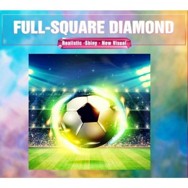 Volledige boor - 5D DIY Diamond Painting Kits Dream Cartoon Football