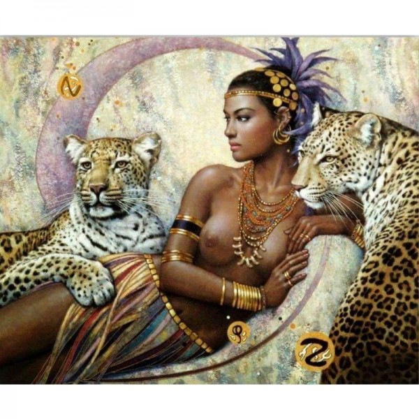 Nieuwe Hot Sale Beauty And Animal Leopard Volledige Boor - 5D Diy Diamond Painting Kits