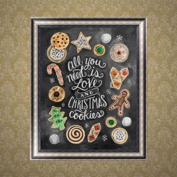 Volledige boor - 5D Diamond Painting Kits Kerstbord