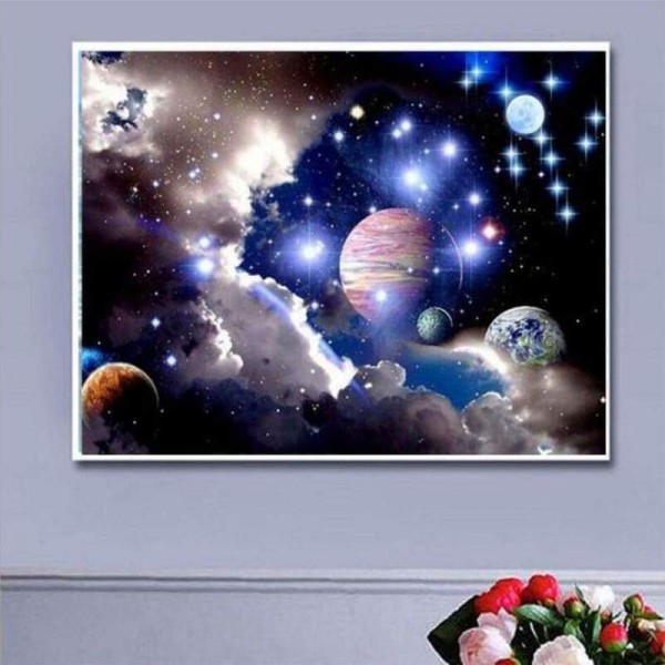 Nieuwe Hot Sale Space Star Wall Decor Full Drill - 5D Diy Diamond Painting Kits