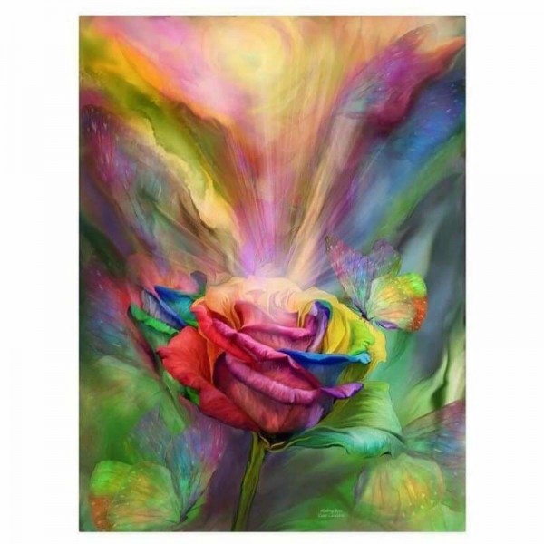 Abstracten kleurrijke roos