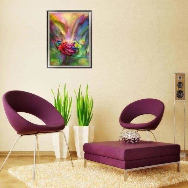 Abstracten kleurrijke roos