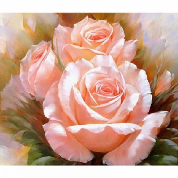 Schilderij roze rozen