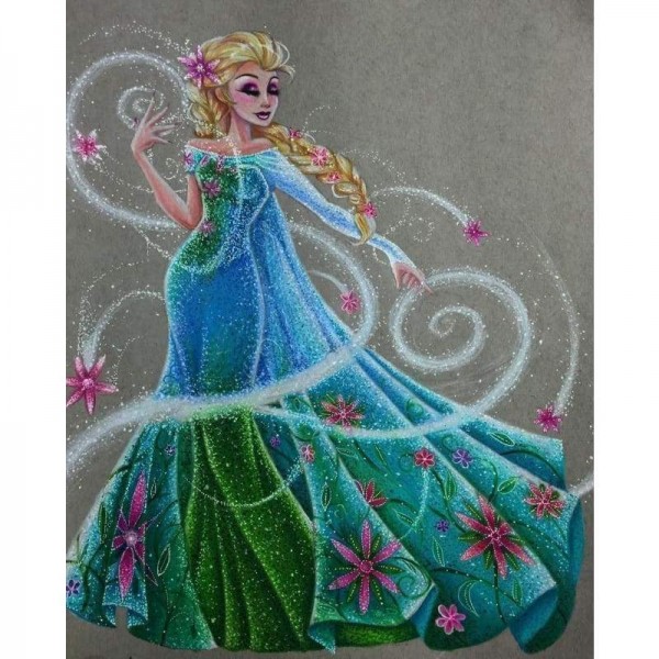 Volledige boor - 5D DIY Diamond Painting Kits Cartoon Magic Princess