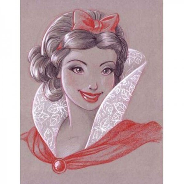 Volledige boor - 5D DIY Diamond Painting Kits Cartoon Smile Elegant Princess