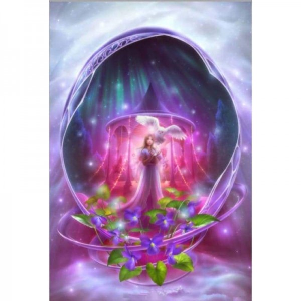 Volledige boor - 5D DIY Diamond Painting Kits Fantasy Dream Princess Mystieke grot