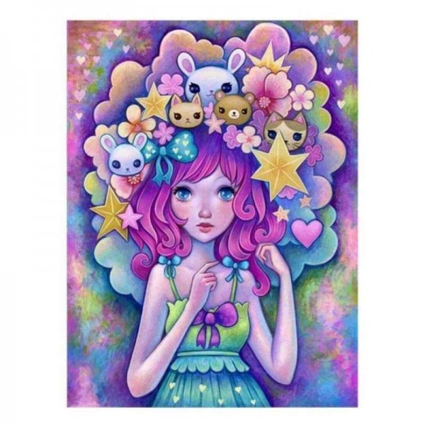 Volledige boor - 5D DIY Diamond Painting Kits Dream Cartoon Princess