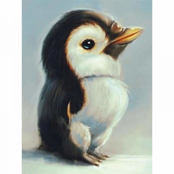 Getekende baby pinguïn