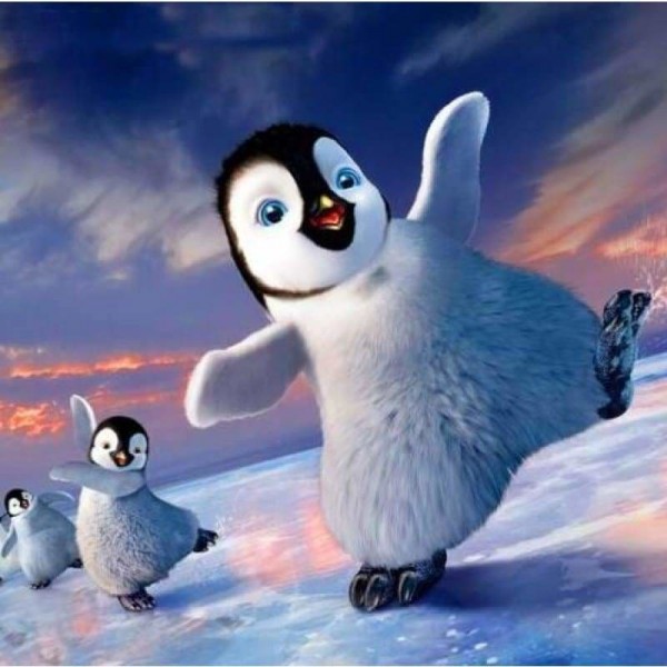 Spelende kleine pinguïns