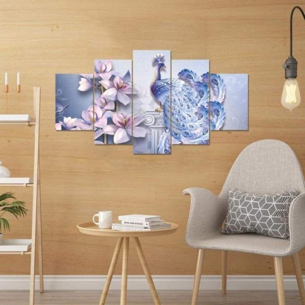 Volledige boor - 5D DIY Diamond Painting Kits Multi Panel Peacock