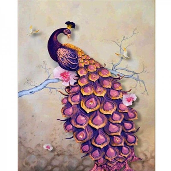 Volledige boor - 5D DIY Diamond Painting Kits Cartoon Special Peacock