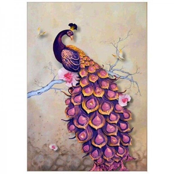 Volledige boor - 5D DIY Diamond Painting Kits Cartoon Special Peacock