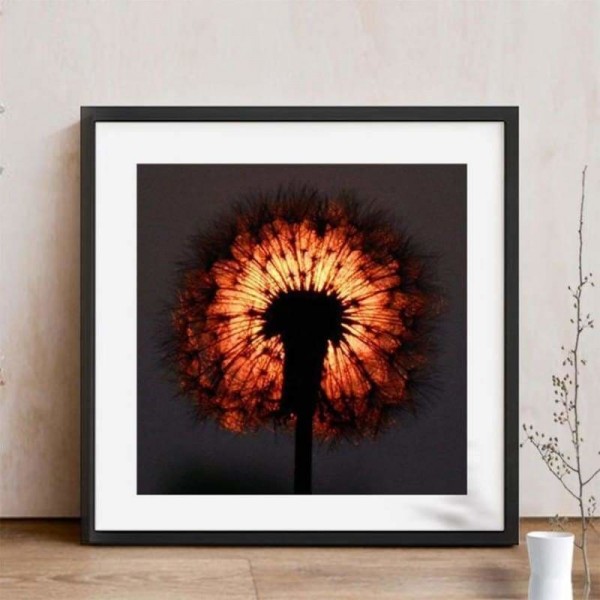 DOUBLE New  Dandelion Diy Full Vorm steentjes - 5D Crystal Diamond Painting Kits QB5143