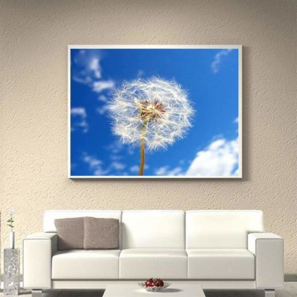 DOUBLE New  Dandelion Diy Full Vorm steentjes - 5D Crystal Diamond Painting Kits QB5144