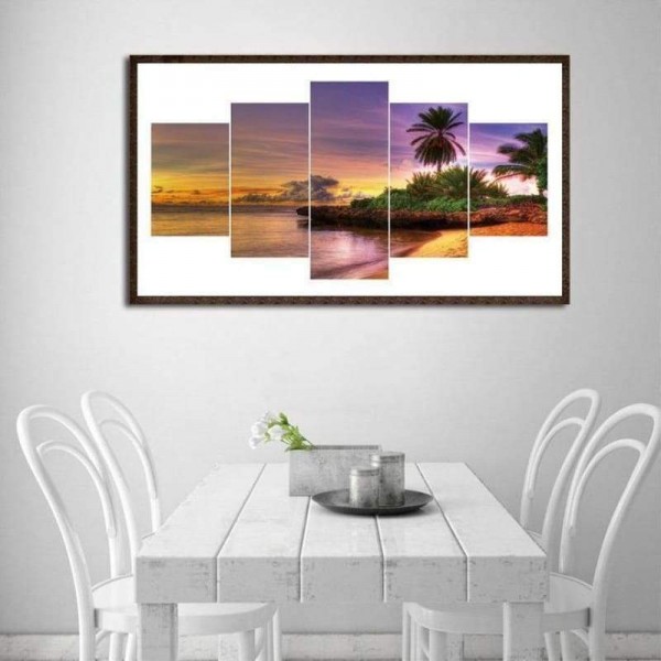 Volledige boor - 5D DIY Diamond Painting Kits Multi Panel Landscape