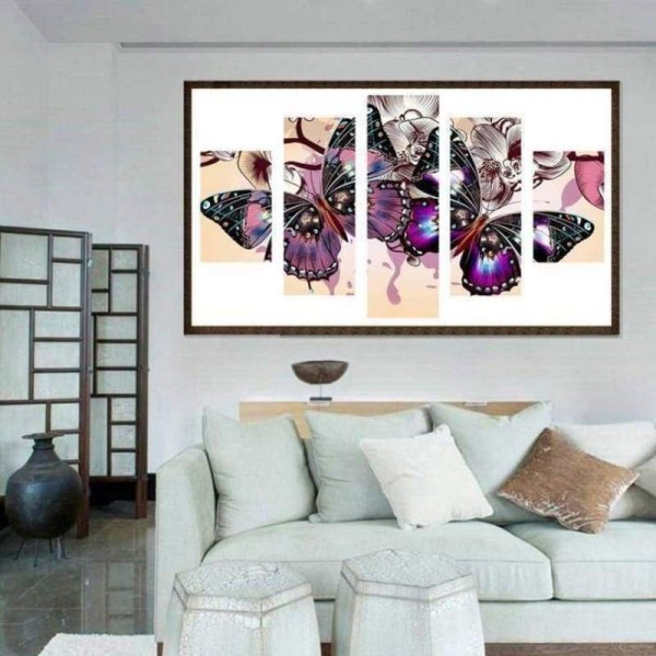 Volledige boor - 5D DIY Diamond Painting Kits Multi Panel Butterfly