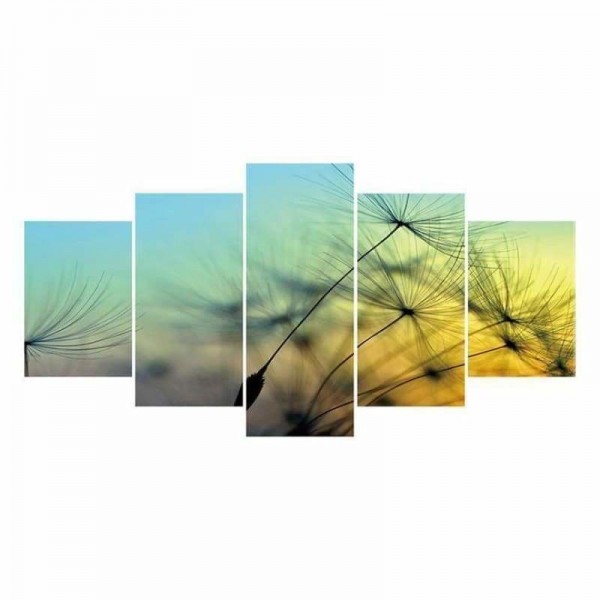 Volledige boor - 5D DIY Diamond Painting Kits Multi Panel Paardebloem