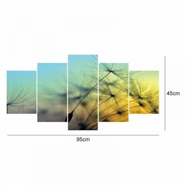 Volledige boor - 5D DIY Diamond Painting Kits Multi Panel Paardebloem