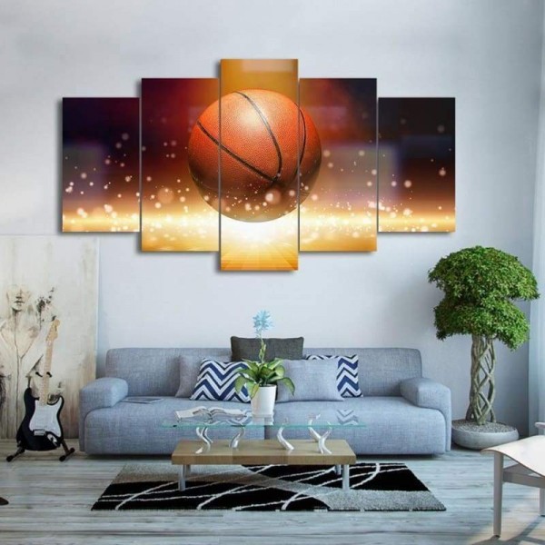 Volledige boor - 5D DIY Diamond Painting Kits Multi Panel Basketbal