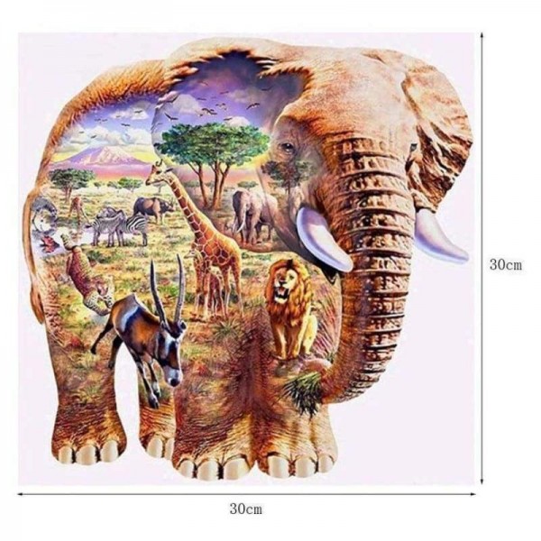 Nieuwe beste moderne kunst olifant diy volledige boor - 5D diamant schilderij kits QB5396
