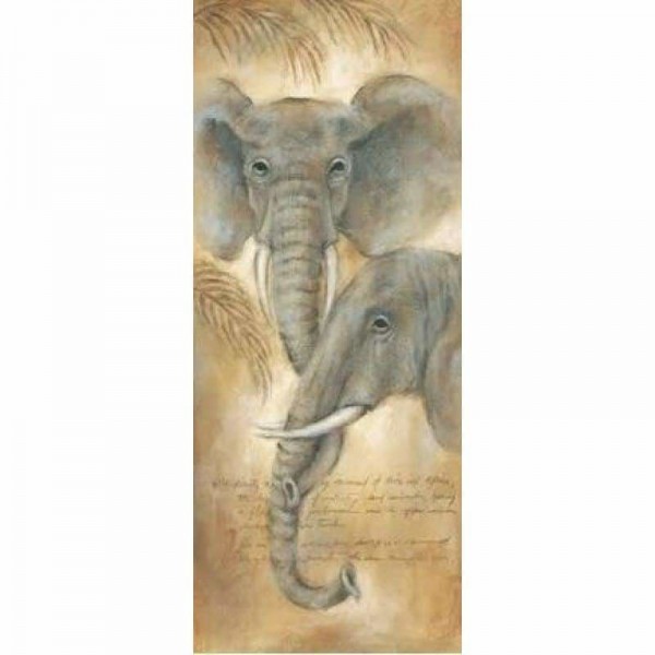 Volledige boor - 5D DIY Diamond Painting Kits Cartoon Animal Elephants Family