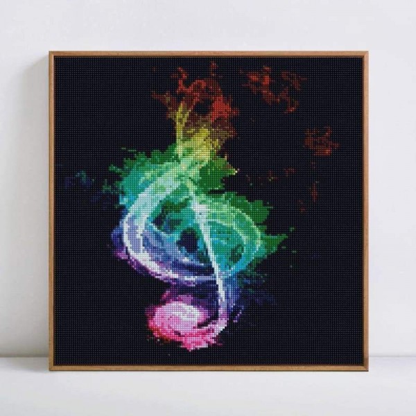 Volledige boor - 5D DIY Diamond Painting Kits Dream Colored Music Note