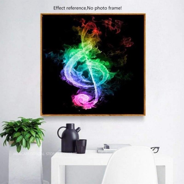 Volledige boor - 5D DIY Diamond Painting Kits Dream Colored Music Note