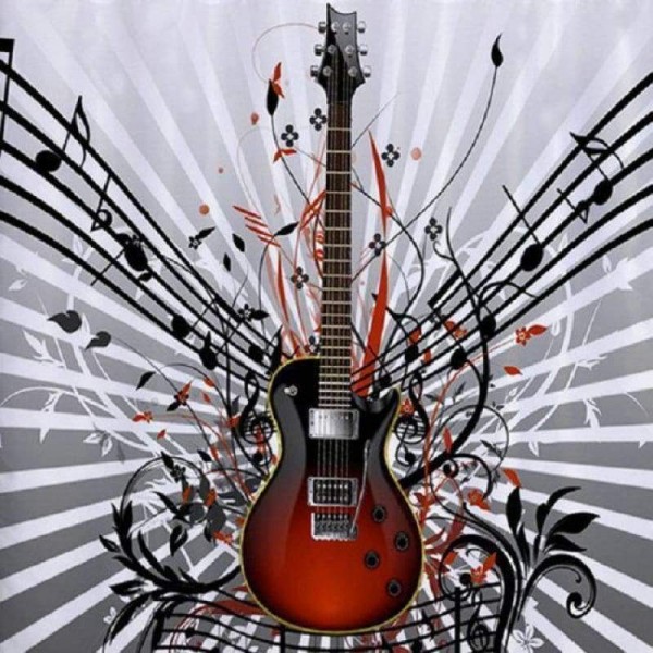 Muziek gitarist volledige boor-5D DIY borduurwerk Diamond schilderij Kits NB0062