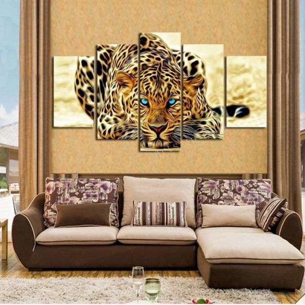 Panelen kunst luipaard