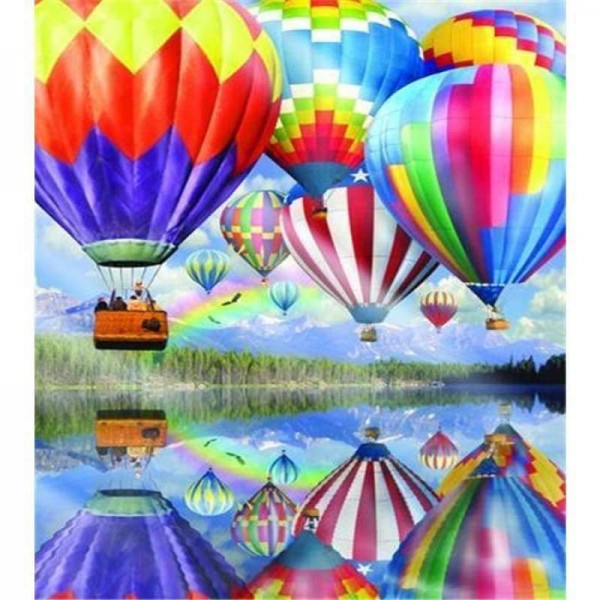 Volledige boor - 5D DIY Diamond Painting Kits Cartoon heteluchtballonnen