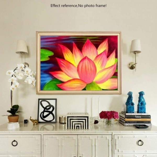 Volledige boor - 5D Diy Diamond Painting Kits Mooie bestralende lotus