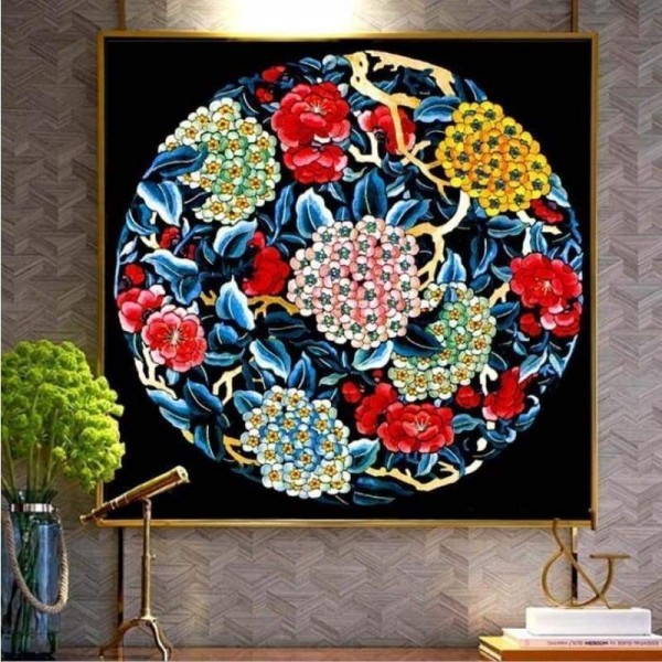 Volledige boor - 5D DIY Diamond Painting Kits Aquarel Bedazzled Lotus