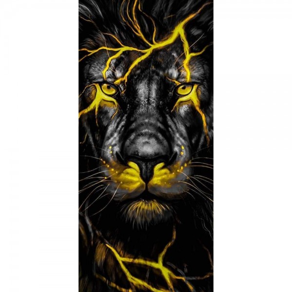 Gele fantasy leeuw