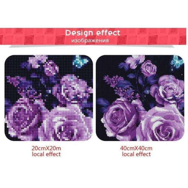 Speciale goedkope lavendelbloemen volledige boor - 5D Diy Diamond Painting Kits