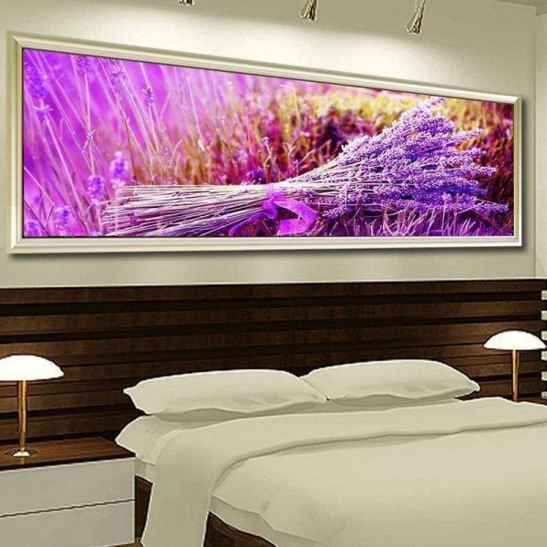 Volledige boor - 5D DIY Diamond Painting Kits Lavendelboeket
