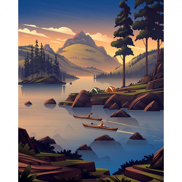 DIY Diamond Painting - Landschappen PIX-2253