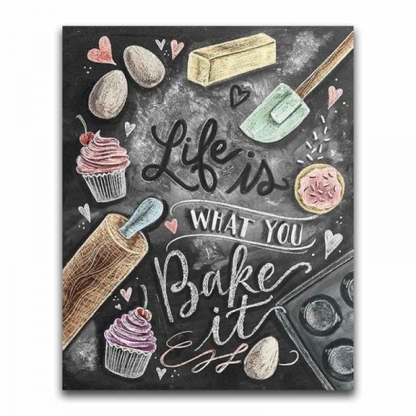 DOUBLE Full Square Diamond Blackboard Pattern Full Vorm steentjes - 5D DIY Diamond Painting Kits VM76001