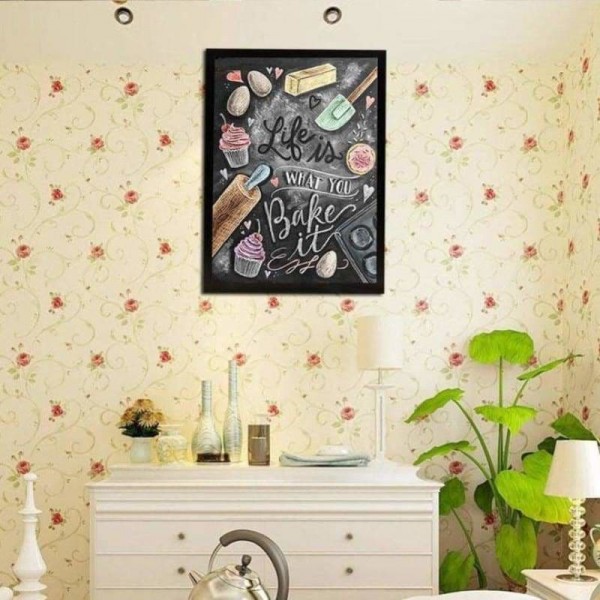 DOUBLE Full Square Diamond Blackboard Pattern Full Vorm steentjes - 5D DIY Diamond Painting Kits VM76001