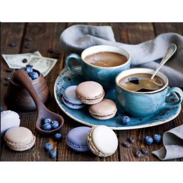 Volledige boor - 5D DIY Diamond Painting Kits Koffiekopje Dessert