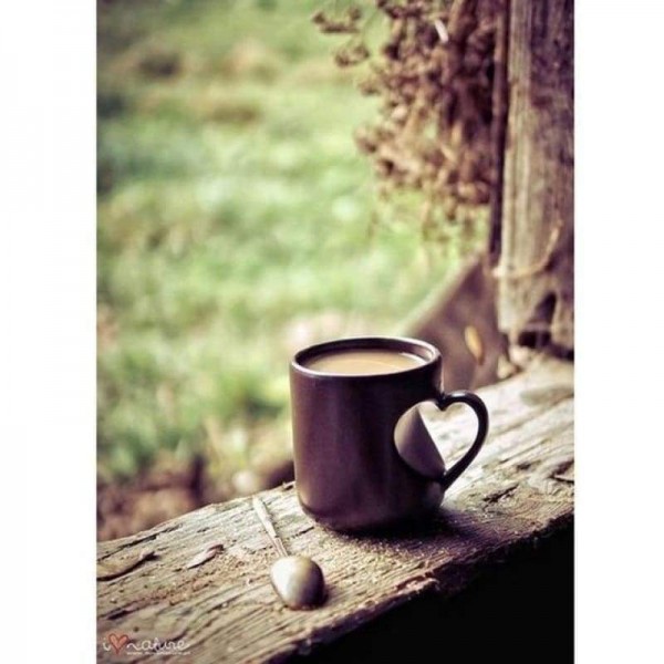 Volledige boor - 5D DIY Diamond Painting Kits Warm alleen koffiekopje