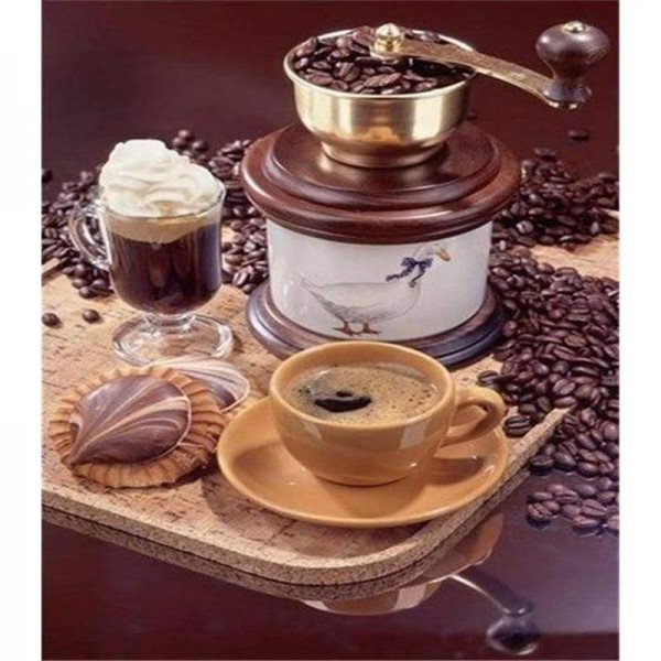 Volledige boor - 5D DIY Diamond Painting Kits Literaire koffiekopjes en servies