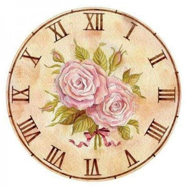 Volledige boor - 5D Diamond Painting Kits Flower Clock