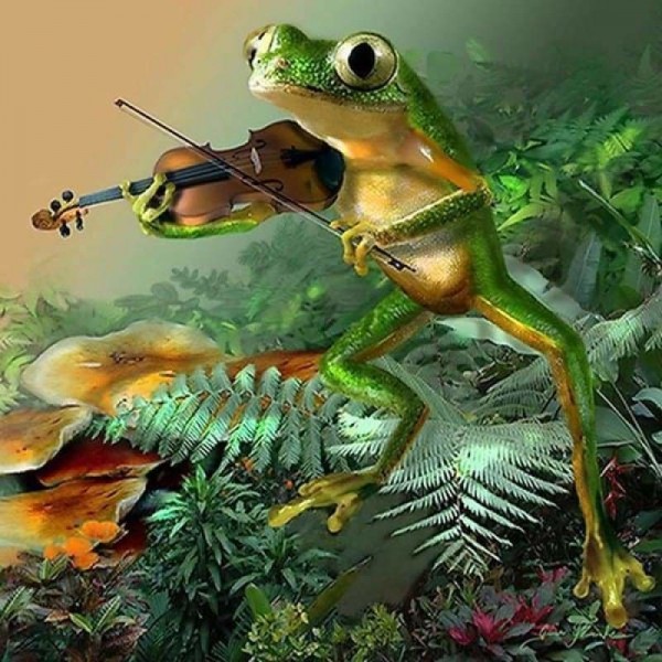 Kikker speelt viool