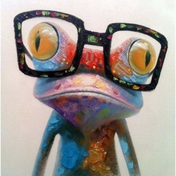 Volledige boor - 5D DIY Diamond Painting Kits Cartoon Fishy Frog