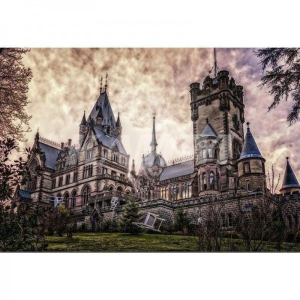 Volledige boor - 5D DIY Diamond Painting Kits Grand Fantasy Castle
