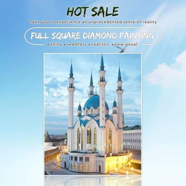 Hot Sale Steentjes Kasteel Decor Volledige Boor - 5D Diy Diamant Schilderij Kits