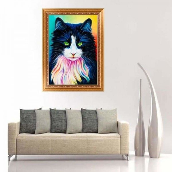 Mooie kleurrijke kat