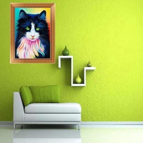 Mooie kleurrijke kat