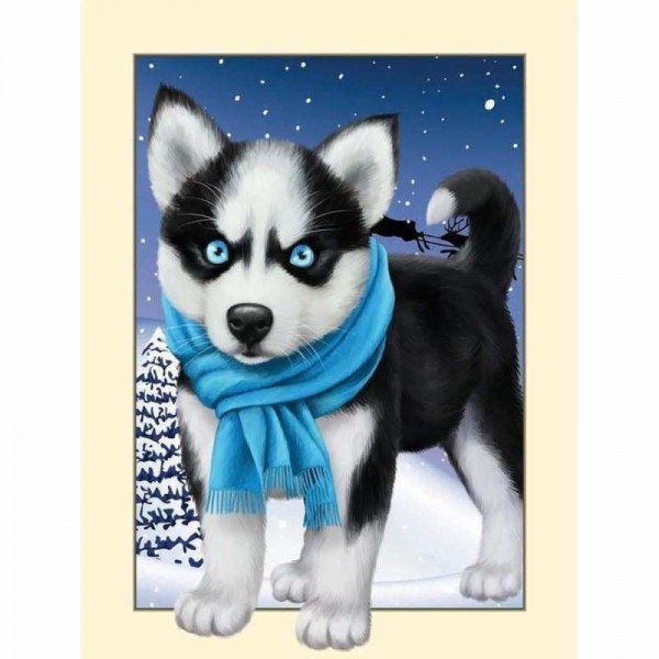 Volledige boor - 5D DIY Diamond Painting Kits Cartoon Funny Pet Dog